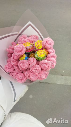 Розочки из мармелада, букет