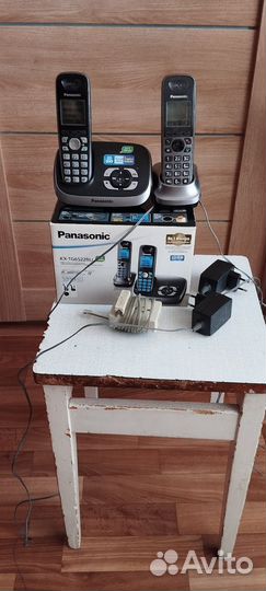 Радиотелефон panasonic с двумя трубками