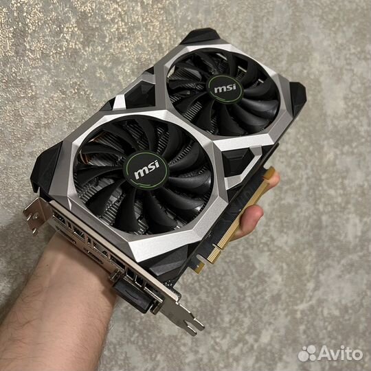 Видеокатра msi GTX 1660 super с 2мя вертушками