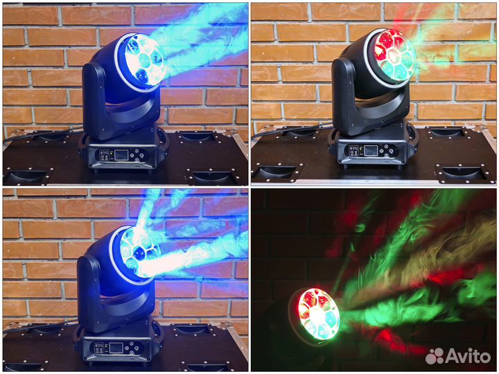 Голова wash 7x40 пиксельная с диодным кольцом