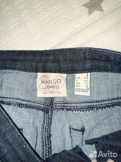 Джинсы mango скинни на рр42/44