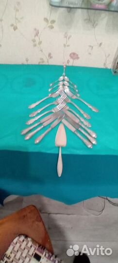 Ложки вилки ножи (мельхиор)