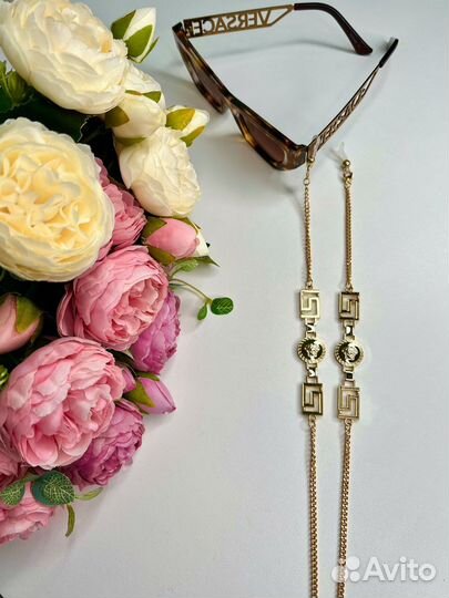 Цепочка для очков Versace золотого цвета