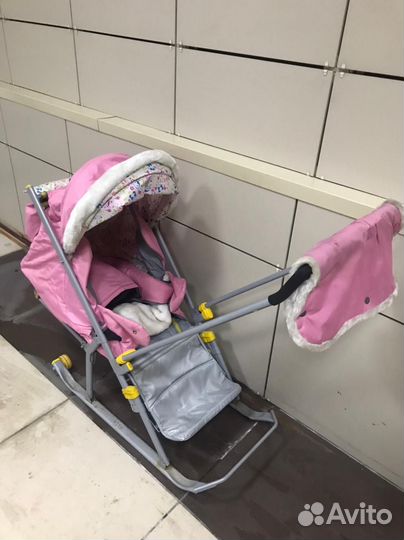 Детские санки коляска