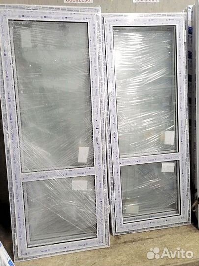 Готовые двери 801х1999 мм алюминиевые