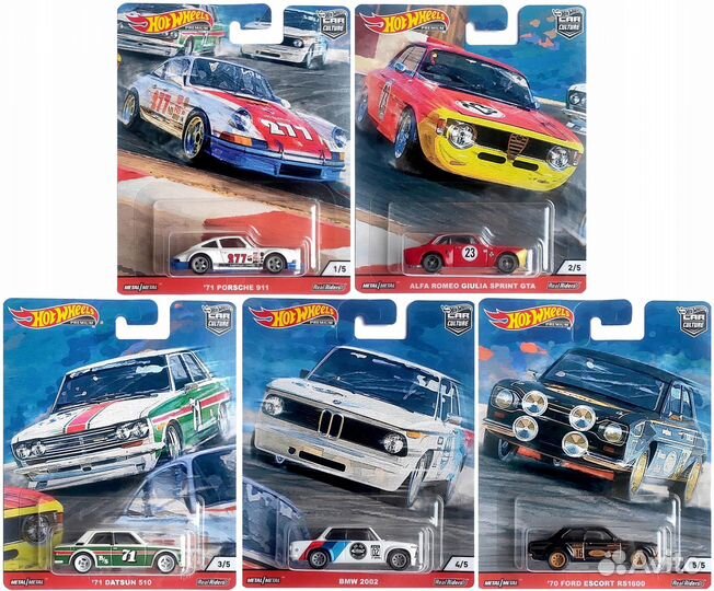 Hot Wheels Premium Door Slammers Full Set