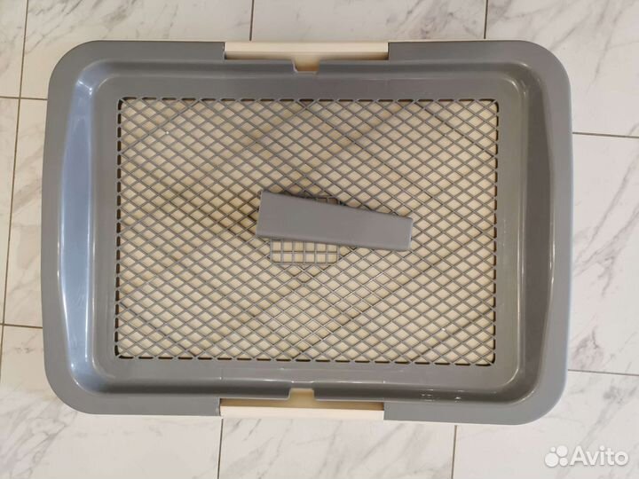 Туалет лоток со столбиком для собак. Новый