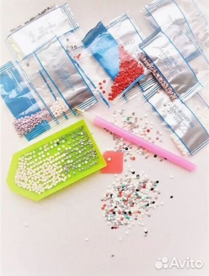 Алмазная мозаика на подрамнике Цветы