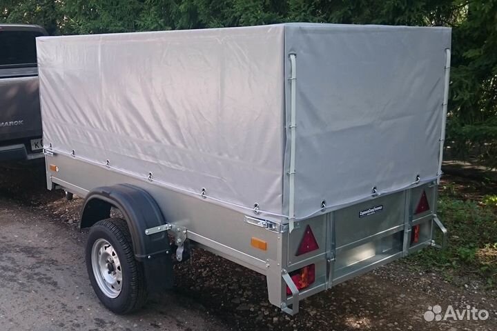 Прицеп сст-7132-02 2,4х1,2 оцинк.тент выс.новый