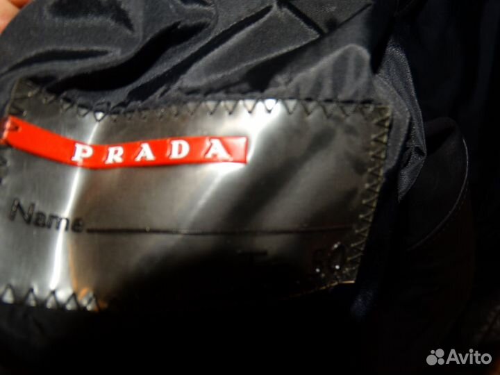 Кожаный плащ мужской двусторонний Prada оригинал