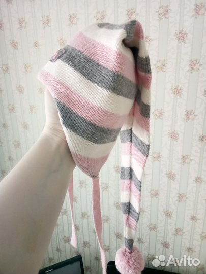 Шапка гномика для девочки