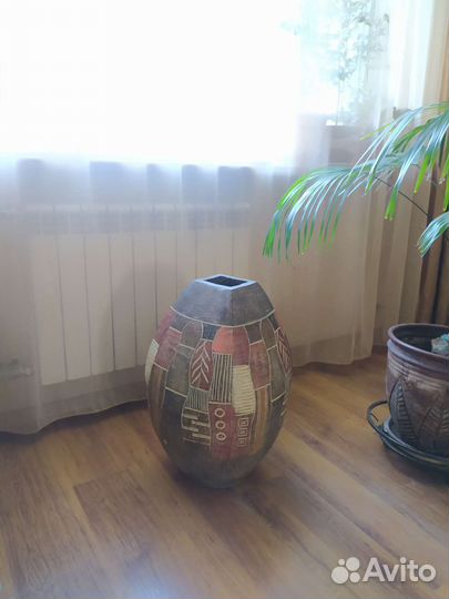 Ваза большая напольная из керамики Испания