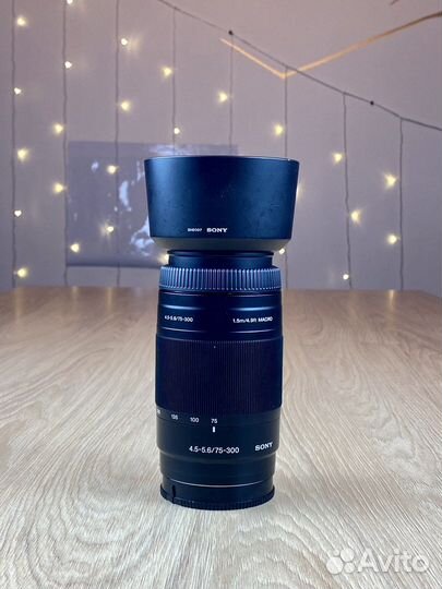 Объектив для sony A macro 75-300mm/4.5-5.6