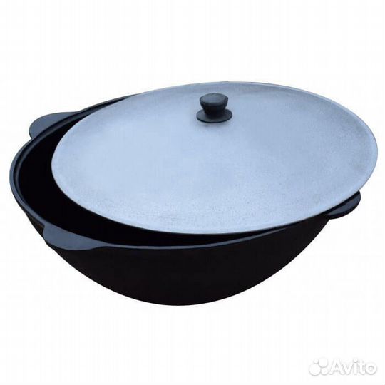 Казан чугунный с печкой