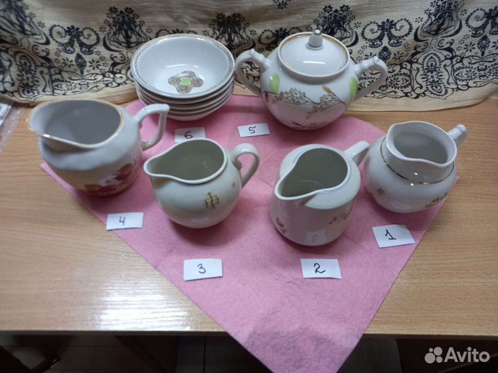 Фарфоровая посуда,молочники,сахарницы