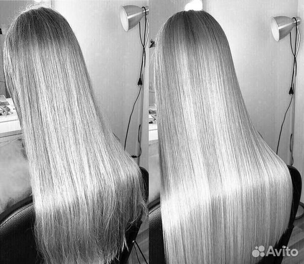 Кератиновое выпрямление волос