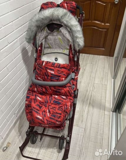 Детские санки коляска ника