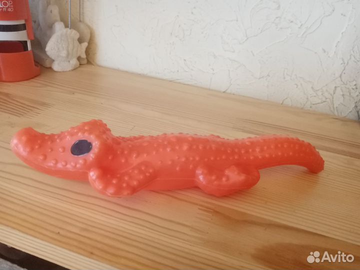 Крокодил СССР пластмассовый, дутыш СССР. Советская