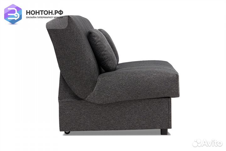 Диван книжка Ручеек рогожка серая