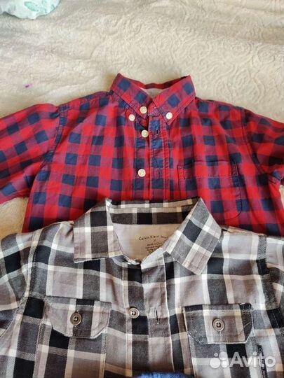 Джинсовая рубашка детская