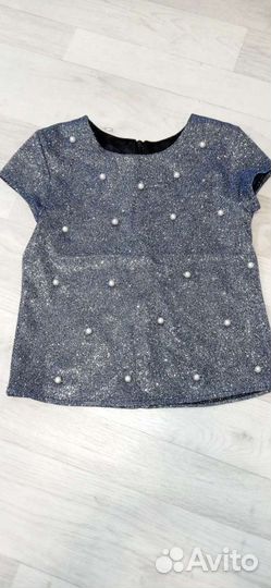 Юбка и топ для девочки ростом 128-134