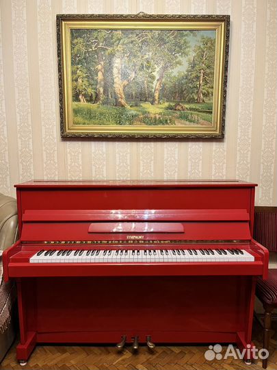 Пианино/Фортепиано Symphony красное