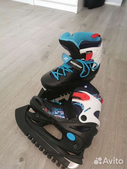 Коньки детские nordway раздвижные 30-33 размер