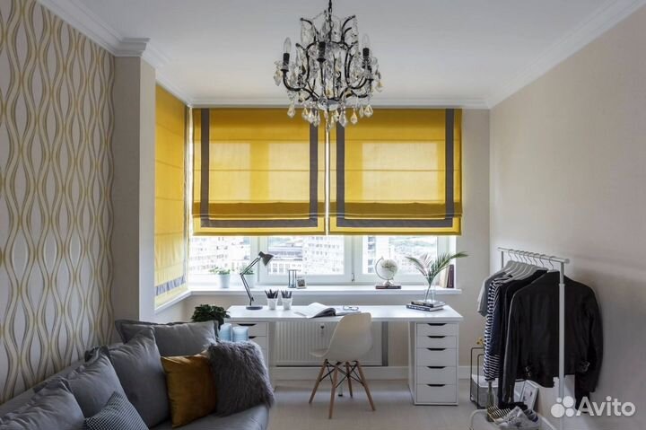 Римские шторы Янтарный