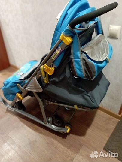 Детские санки коляска ника