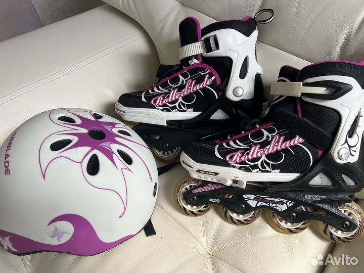Роликовые коньки rollerblade раздвижные