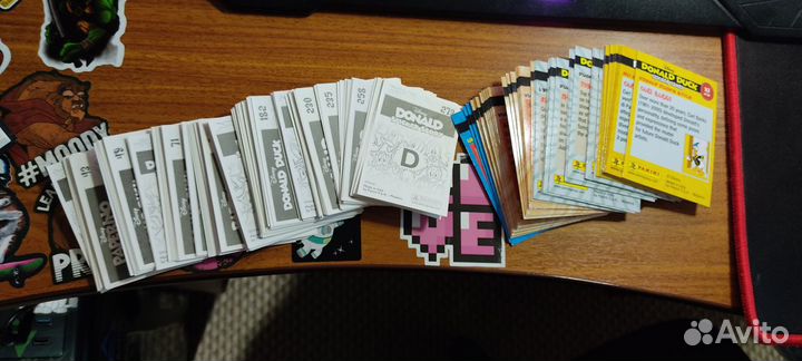 Наклейки и карточки по коллекции 