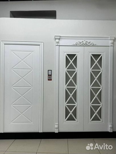 Двери межкомнатные белые эмаль