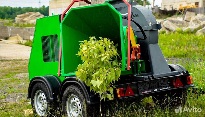 Измельчитель дерева greenпинг Д750 на прицепе