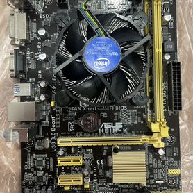 Материнская плата Asus H81M-K + i3-4170