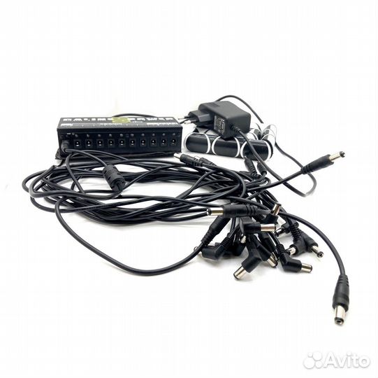 Педалборд с блоком питания гитарных педалей