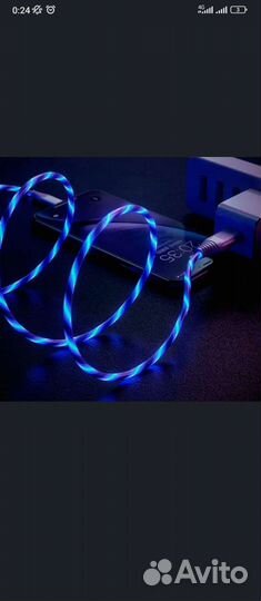 Светящиеся провод micro-usb