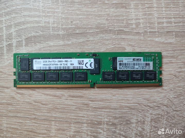 32gb 2666 MHz rdimm HPE 840758-191