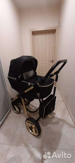 Коляска 2 в 1 adamex чёрная