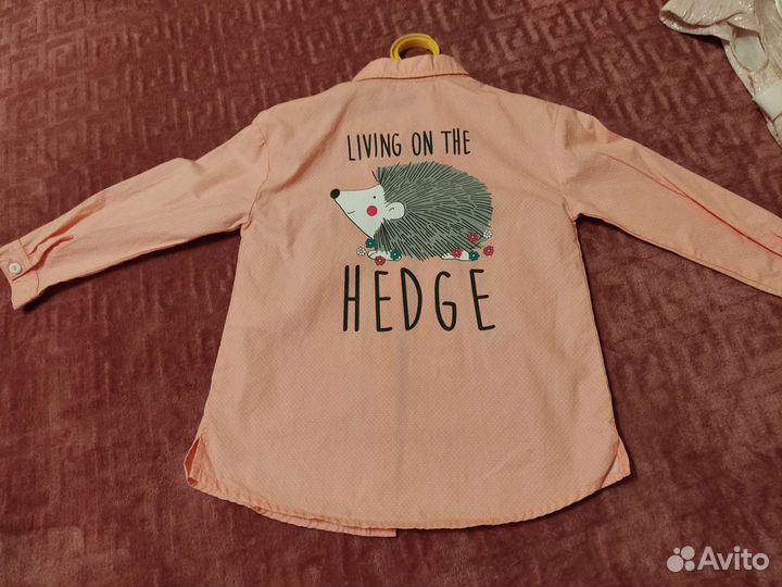 Рубашка для девочки 116 новая