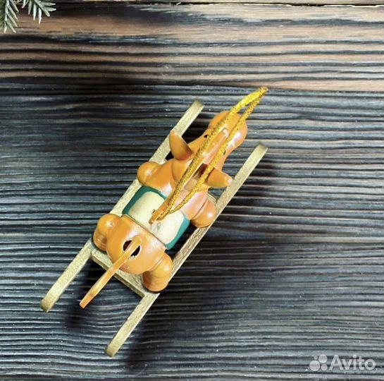 Лошадка-качалка елочная игрушка украшение