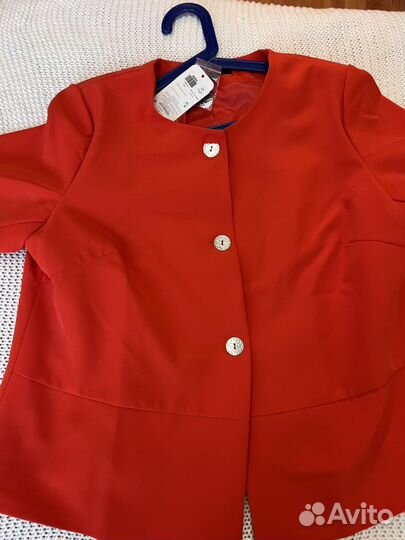 Красный жакет 5xl - 58 размер