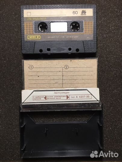 Аудиокассета мк 60 хромдиоксид