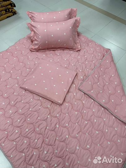 Белье постельное с готовым одеялом хлопок