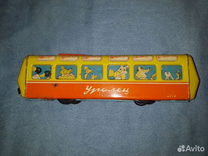Трамвай. Автобус. Игрушка из жести. Винтаж СССР