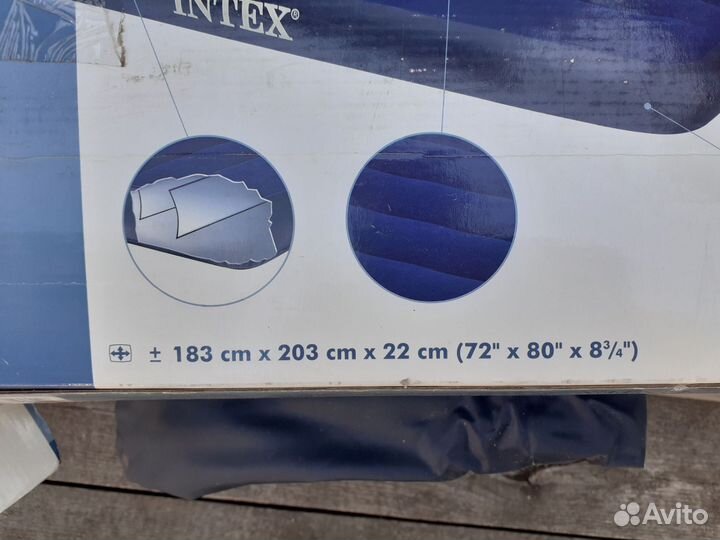 Надувной матрас intex 183 на 203 см