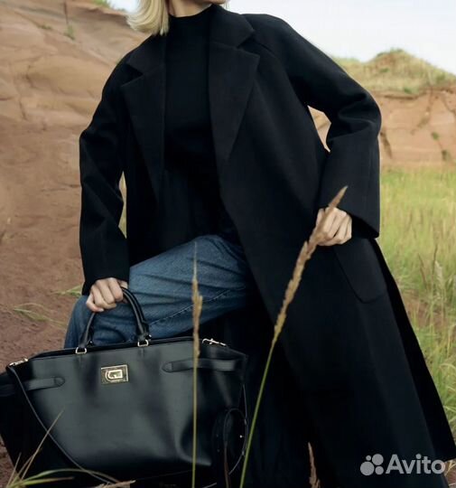 Пальто длинное демисезонное