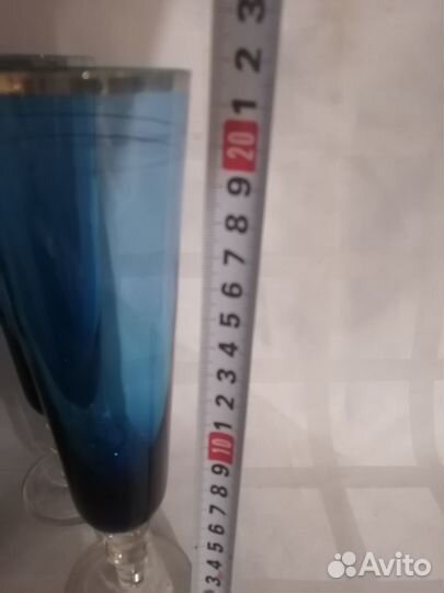 Бокалы цветное стекло СССР