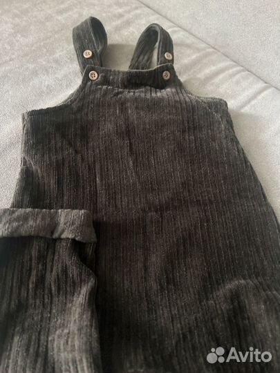 Вельветовый полукомбинезон 80