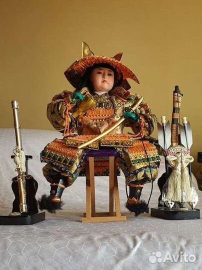 Кукла Японская Самурай Генерал коллекционная 37см