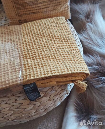 Плед вафельный hm Покрывало hm home zara home